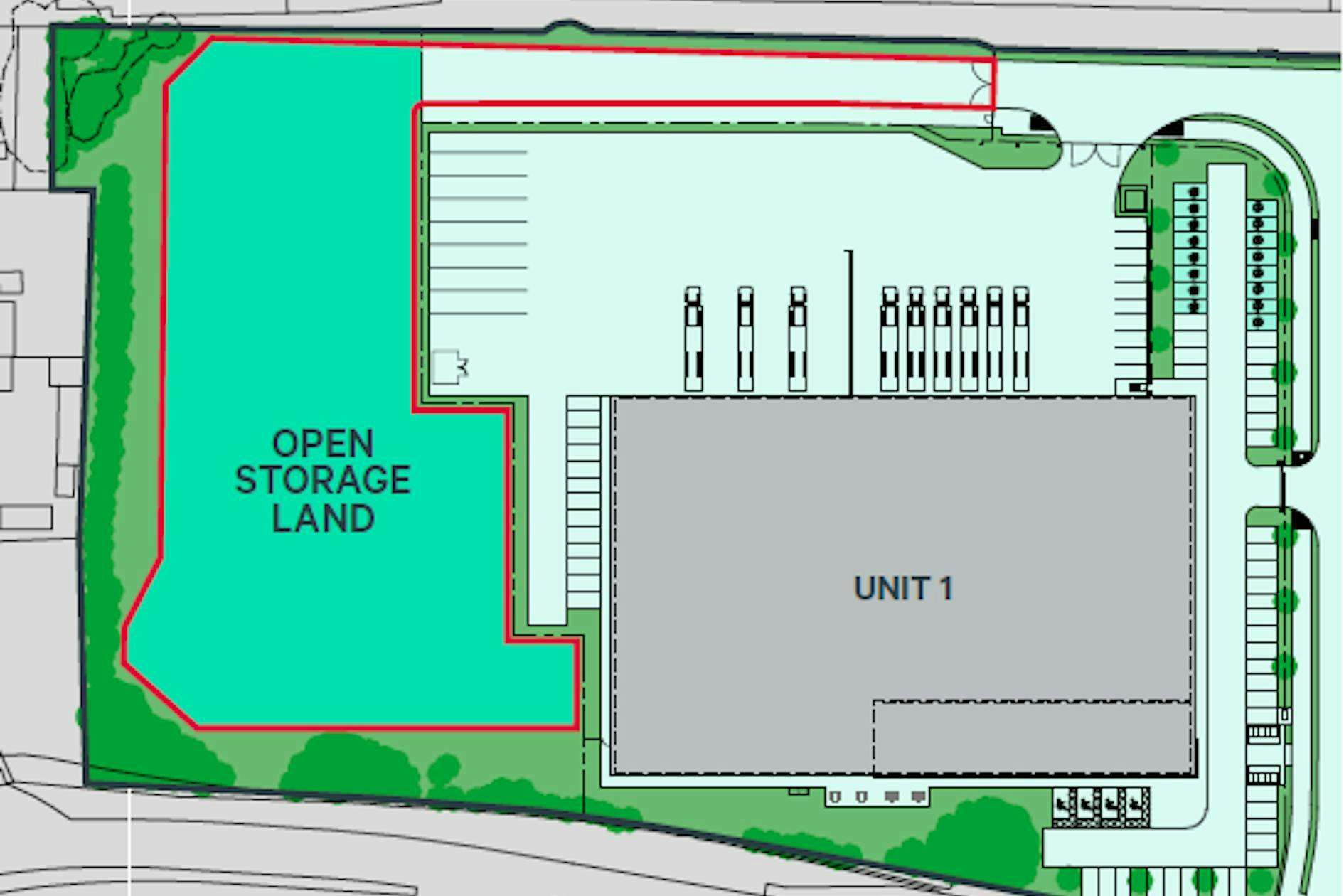 Industrial to let - Open Storage, Aurora Park, Water Lane, Farnham, GU9 9NJ