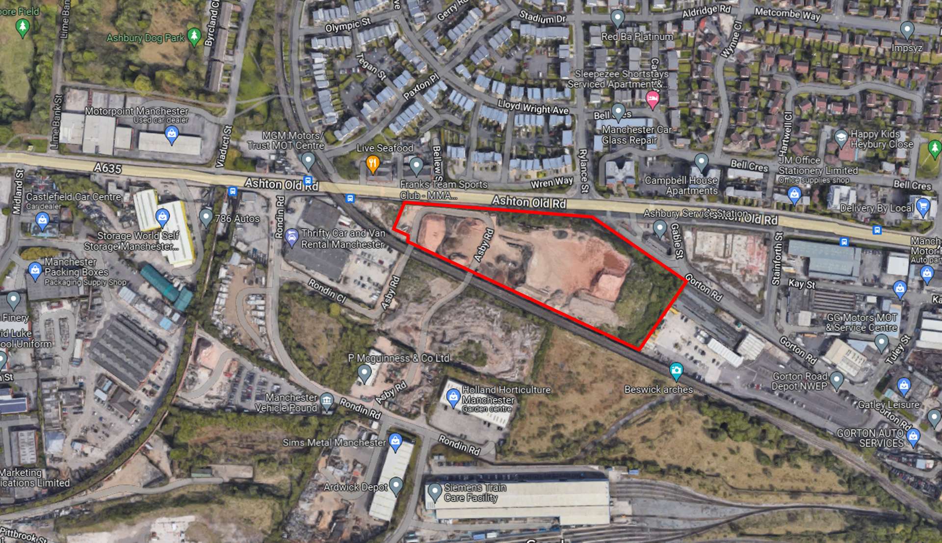 Industrial to let - Open Storage, Ashton Old Road, Ardwick, Manchester, M11 3WU