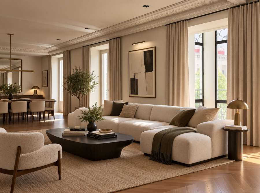 Classic 3-bed apartment with terrace in Castellana, Salamanca
