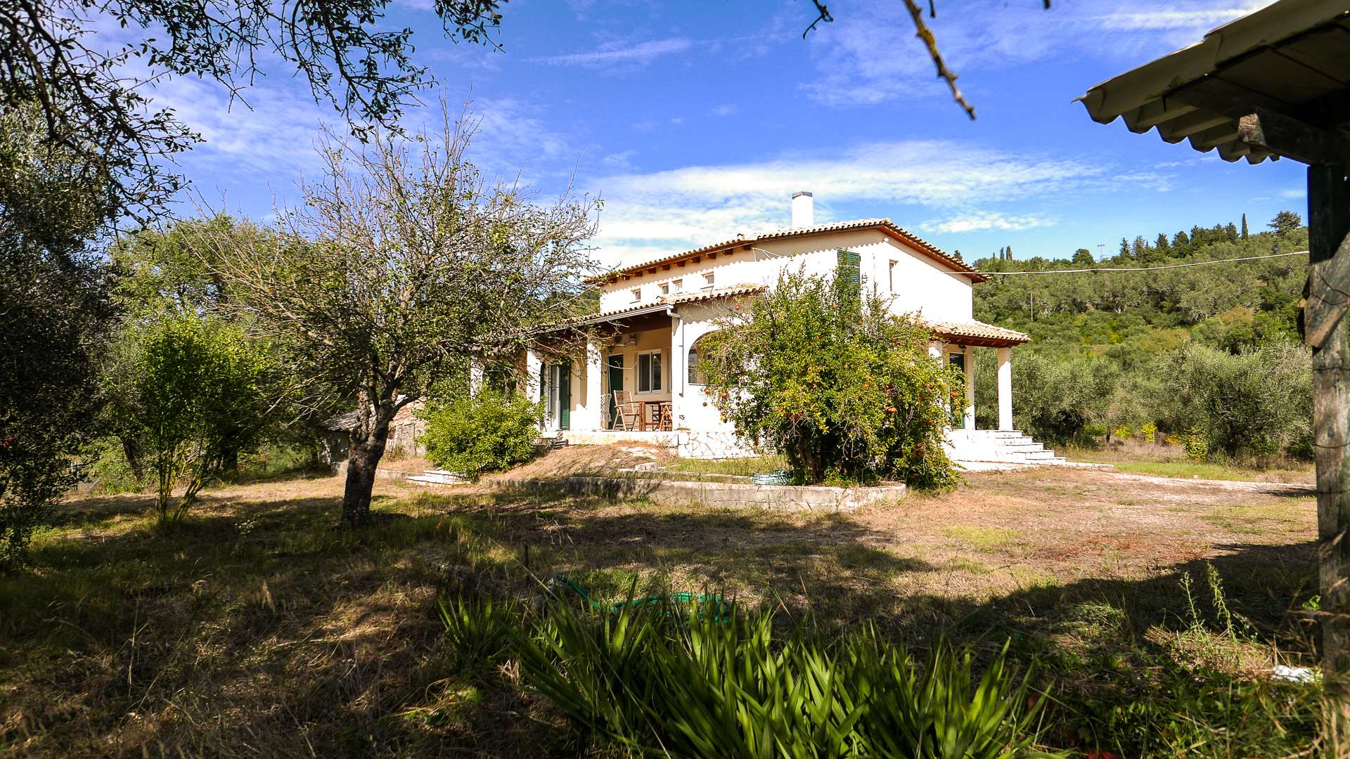 A house nestled in the green, Doukades, Corfu, Ionian Islands