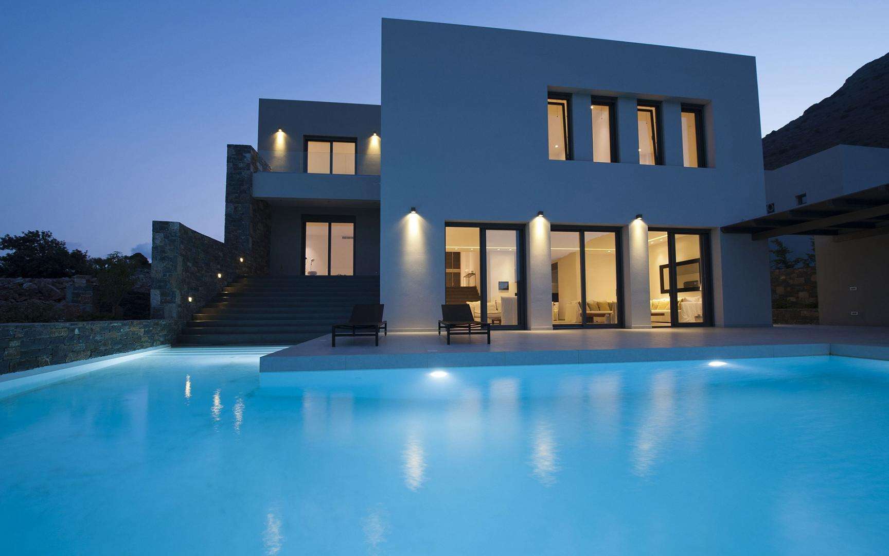 Suburb luxurious villa with panoramic views, Plaka, Lasithi, Crete
